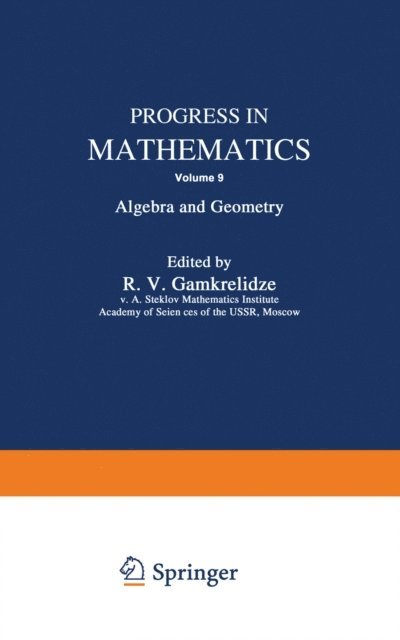 R. V. Gamkrelidze - Progress in Mathematics, E-bok