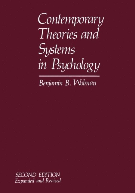 Benjamin B. Wolman - Contemporary Theories and Systems in Psychology, E-bok