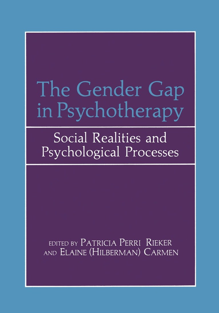 Gender Gap in Psychotherapy