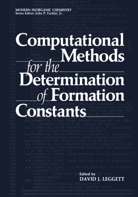 David J. Leggett - Computational Methods for the Determination of Formation Constants, E-bok