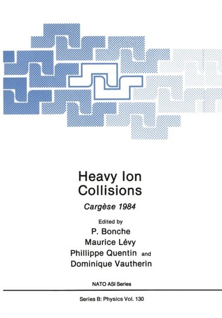 Dominique Vautherin, Philippe Quentin, Maurice Levy, Paul Bonche - Heavy Ion Collisions, E-bok
