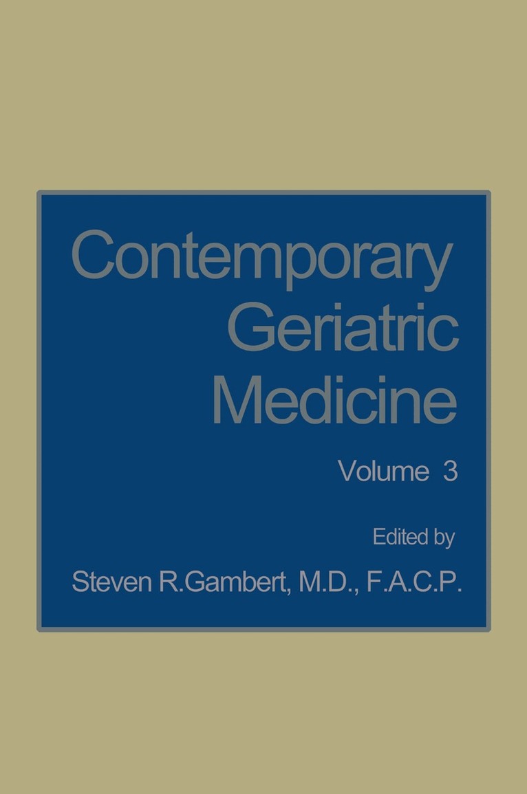 Steven R. Gambert - Contemporary Geriatric Medicine, Häftad. Tillgänglighet: Lägg i varukorg
