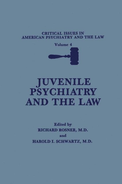 Harold I. Schwartz, Richard Rosner - Juvenile Psychiatry and the Law, E-bok