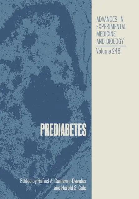Harold S. Cole, Rafael A. Camerini-Davalos - Prediabetes, E-bok. Tillgänglighet: Lägg i varukorg