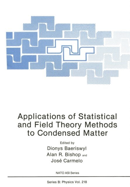 J. Camelo, Alan R. Bishop, Dionys Baeriswyl - Applications of Statistical and Field Theory Methods to Condensed Matter, E-bok