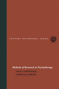 Methods of Research in Psychotherapy