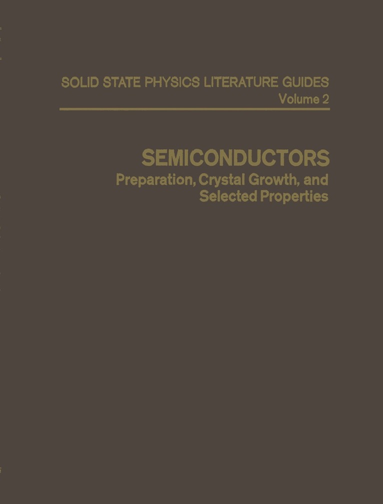 T. F. Connolly - Semiconductors, Häftad