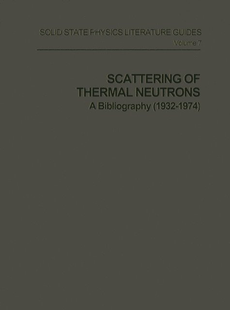 Andre Larose - Scattering of Thermal Neutrons, E-bok. Tillgänglighet: Lägg i varukorg