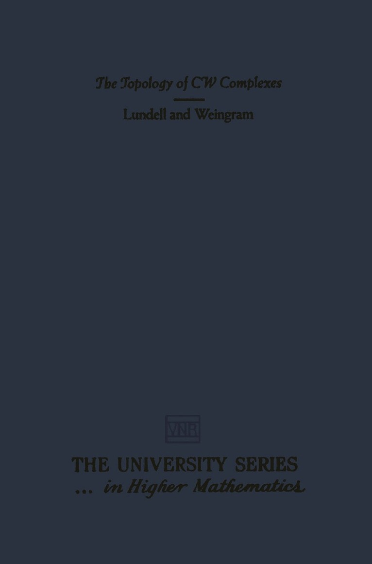 Topology of CW Complexes