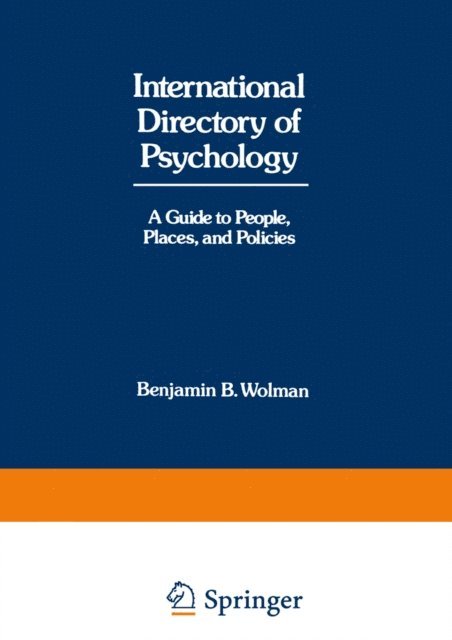 Benjamin B. Wolman - International Directory of Psychology, E-bok