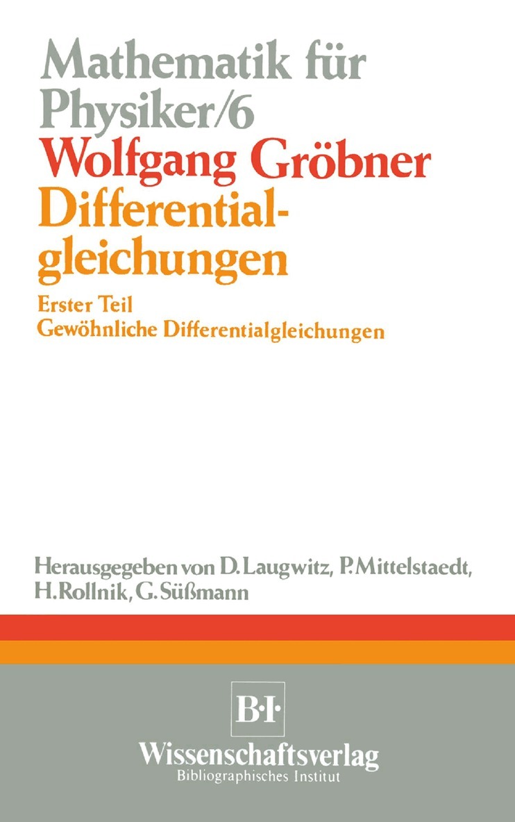 Wolfgang Grobner - Differentialgleichungen, Häftad