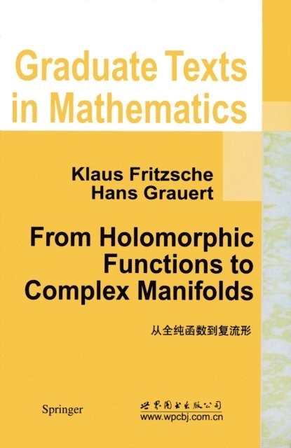 Hans Grauert, Klaus Fritzsche - From Holomorphic Functions to Complex Manifolds, E-bok