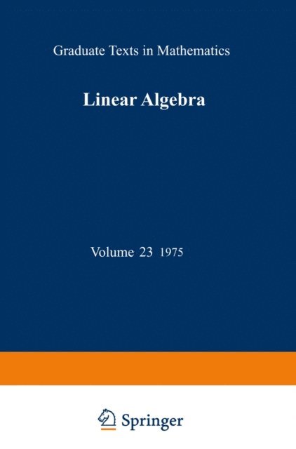 Werner H. Greub - Linear Algebra, E-bok. Tillgänglighet: Lägg i varukorg