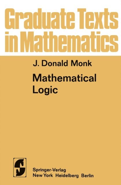 J.D. Monk - Mathematical Logic, E-bok. Tillgänglighet: Lägg i varukorg