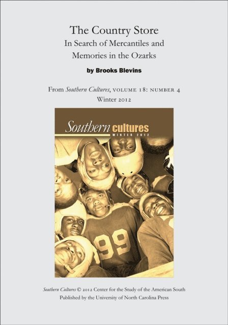 Brooks Blevins - Country Store: In Search of Mercantiles and Memories in the Ozarks, E-bok