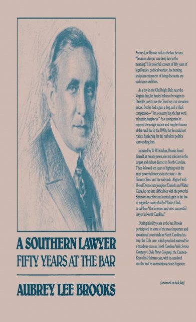 Aubrey Lee Brooks - Southern Lawyer, E-bok. Tillgänglighet: Lägg i varukorg