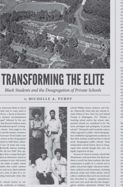 Michelle A. Purdy - Transforming the Elite, E-bok