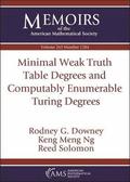 Minimal Weak Truth Table Degrees and Computably Enumerable Turing Degrees