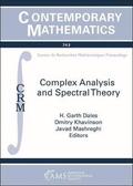 Complex Analysis and Spectral Theory