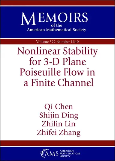 Nonlinear Stability for 3-D Plane Poiseuille Flow in a Finite Channel
