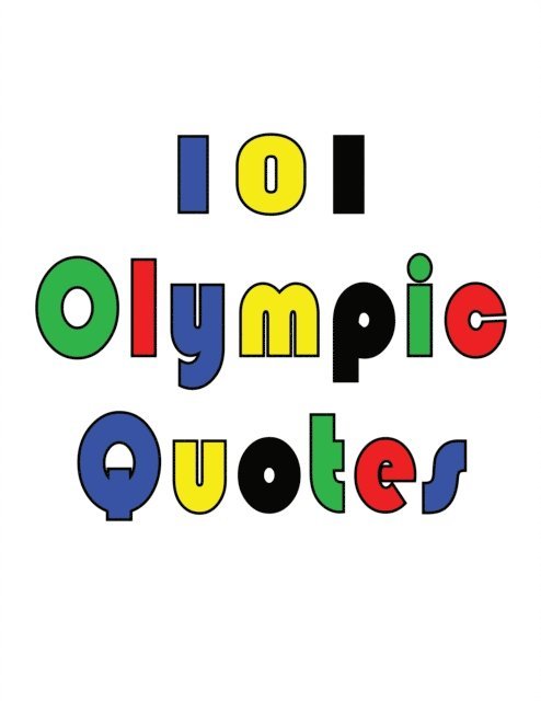 Crombie Jardine - 101 Olympic Quotes, E-bok. Tillgänglighet: Lägg i varukorg