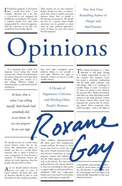 Roxane Gay - Opinions, E-bok