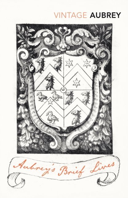 John Aubrey, Oliver Lawson Dick - Aubrey's Brief Lives, E-bok