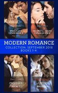 Modern Romance September 2018 Books 1-4: The Greek's Blackmailed Mistress / Princess's Nine-Month Secret / Claiming His Wedding Night Consequence / Sheikh's Pregnant Cinderella