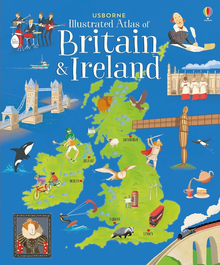 Struan Reid - Usborne Illustrated Atlas of Britain and Ireland, Inbunden
