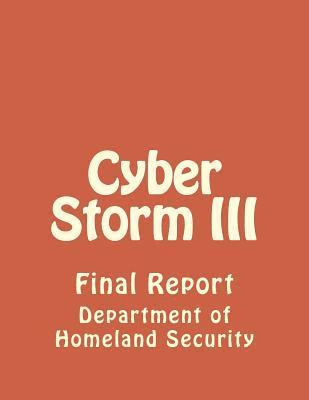 Department of Homeland Security - Cyber Storm III, Häftad. Tillgänglighet: Lägg i varukorg