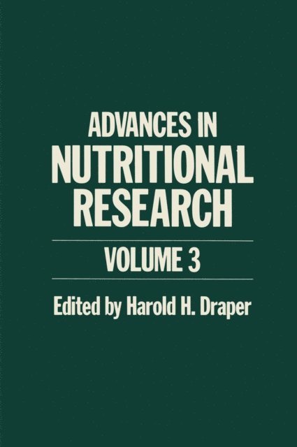 H. Draper - Advances in Nutritional Research, E-bok