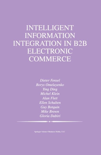 Gloria Dabiri, Guy Botquin, Mike Brown, Ellen Schulten, Alan Flett, Michel Klein, Ying Ding, Borys Omelayenko - Intelligent Information Integration in B2B Electronic Commerce, E-bok