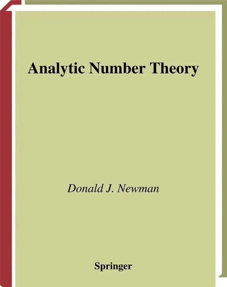 Donald J. Newman - Analytic Number Theory, Häftad. Tillgänglighet: Lägg i varukorg