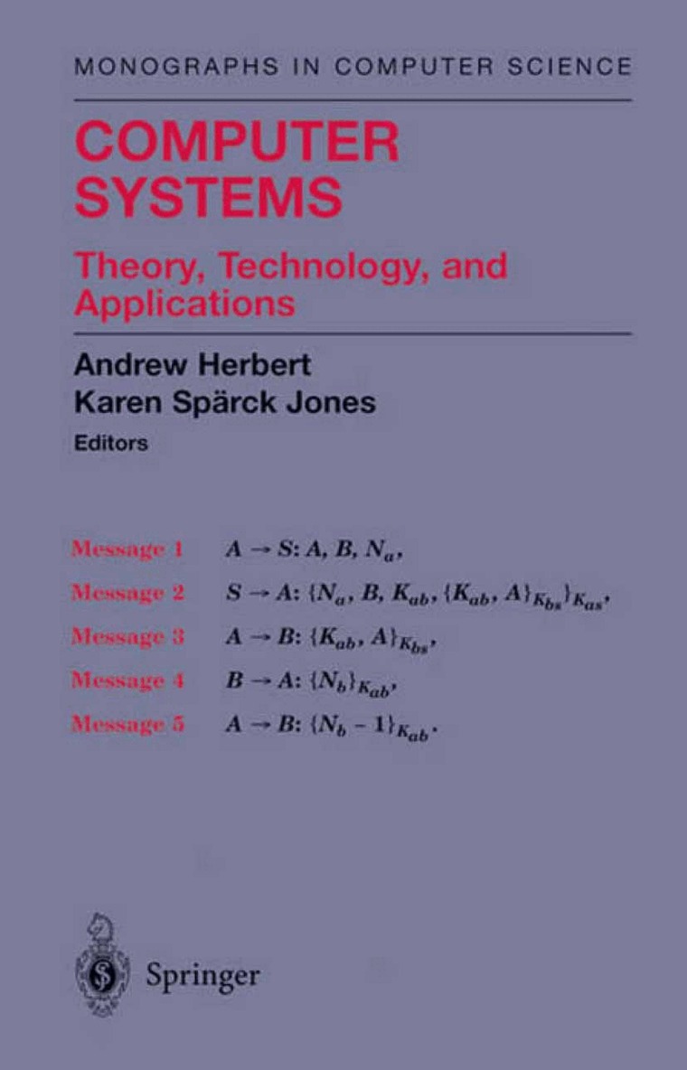 Andrew James Herbert, Karen I.B. Spaerck Jones - Computer Systems, Häftad. Tillgänglighet: Lägg i varukorg