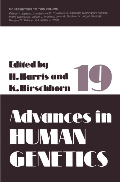 Kurt Hirschhorn, Harry Harris - Advances in Human Genetics, E-bok