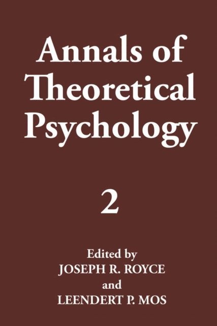 Leendert P. Mos, Joseph R. Royce - Annals of Theoretical Psychology, E-bok