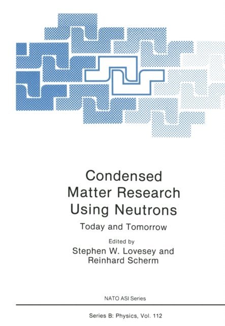 Reinhard Scherm, Stephen W. Lovesey - Condensed Matter Research Using Neutrons, E-bok