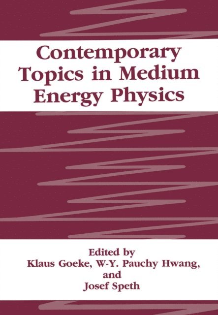 J. Speth, W.Y.P. Hwang, K. Goeke - Contemporary Topics in Medium Energy Physics, E-bok. Tillgänglighet: Lägg i varukorg