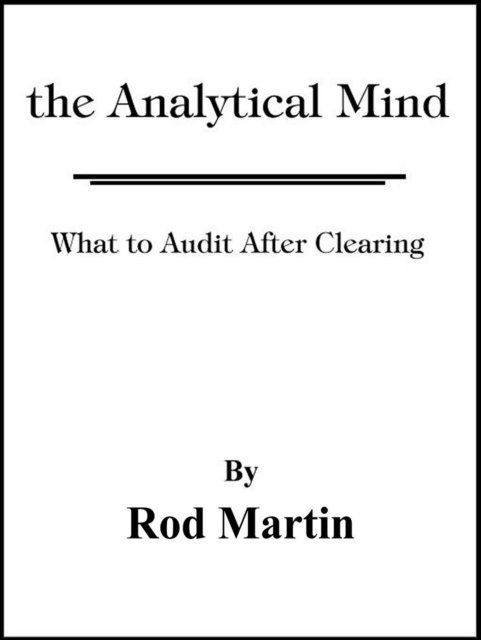 Rod Martin - Analytical Mind, E-bok
