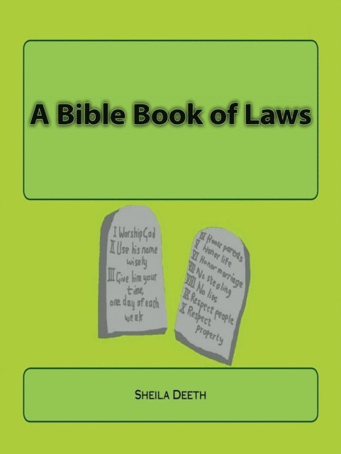 Sheila Deeth - Bible Book of Laws, E-bok