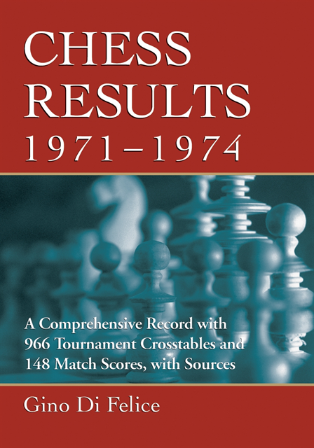 Di Felice Gino Di Felice - Chess Results, 1971-1974, E-bok. Tillgänglighet: Lägg i varukorg