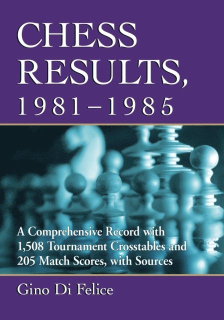 Di Felice Gino Di Felice - Chess Results, 1981-1985, E-bok. Tillgänglighet: Lägg i varukorg