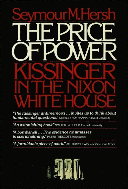 Seymour Hersh - Price of Power, E-bok