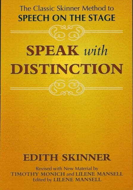 Edith Skinner - Speak with Distinction, E-bok