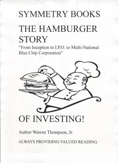 Warren Thompson - Hamburger Story of Investing, E-bok