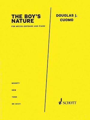 The Boy's Nature from Doubt: Mezzo-Soprano and Piano, Häftad