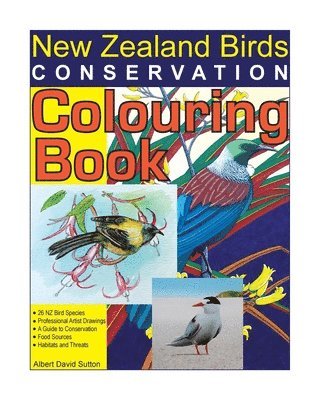 Albert David Sutton - New Zealand Birds Conservation Colouring Book, Häftad. Tillgänglighet: Lägg i varukorg