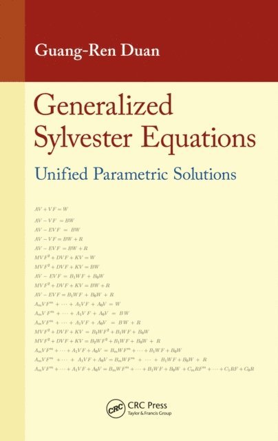 Guang-Ren Duan - Generalized Sylvester Equations, E-bok. Tillgänglighet: Lägg i varukorg