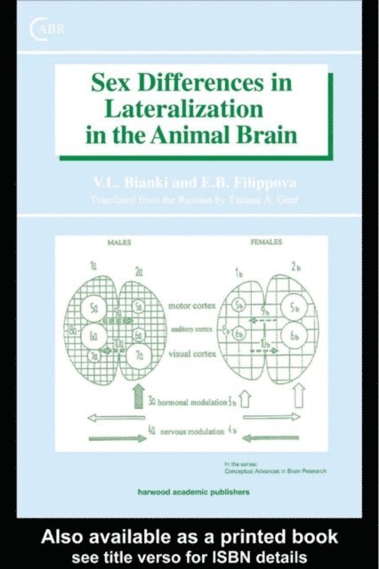 V L Bianki - Sex Differences in Lateralization in the Animal Brain, E-bok
