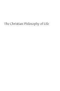 Tilman Pesch Sj, Brother Hermenegild Tosf - The Christian Philosophy of Life: Reflections on the Truths of Religion, Häftad